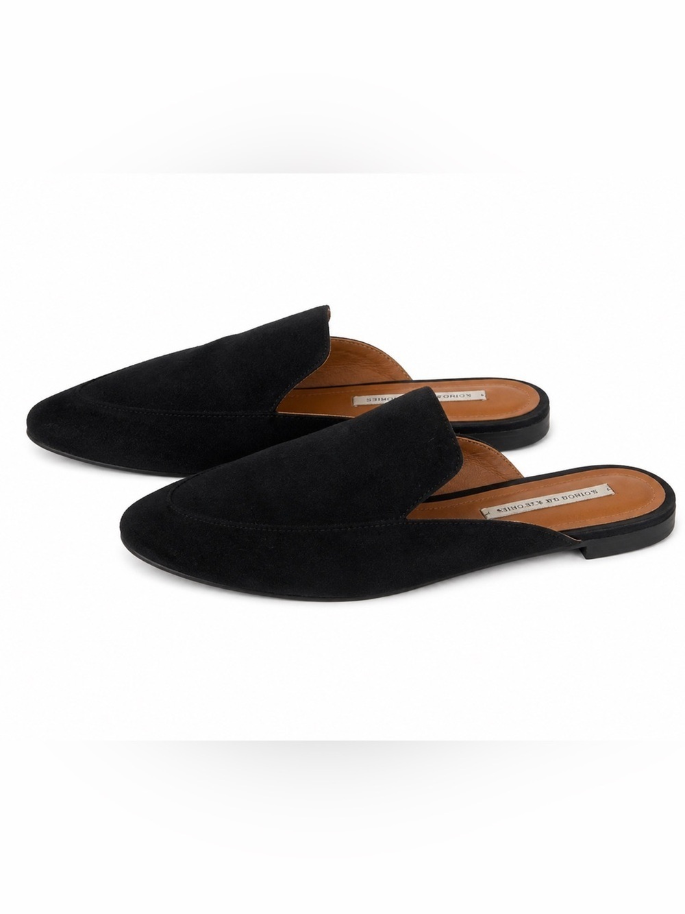 & OTHER STORIES ,WOMEN ,BLACK ,SUEDE FLAT LOAFERS ,MULE ,SLIPPERS.SIZE-7